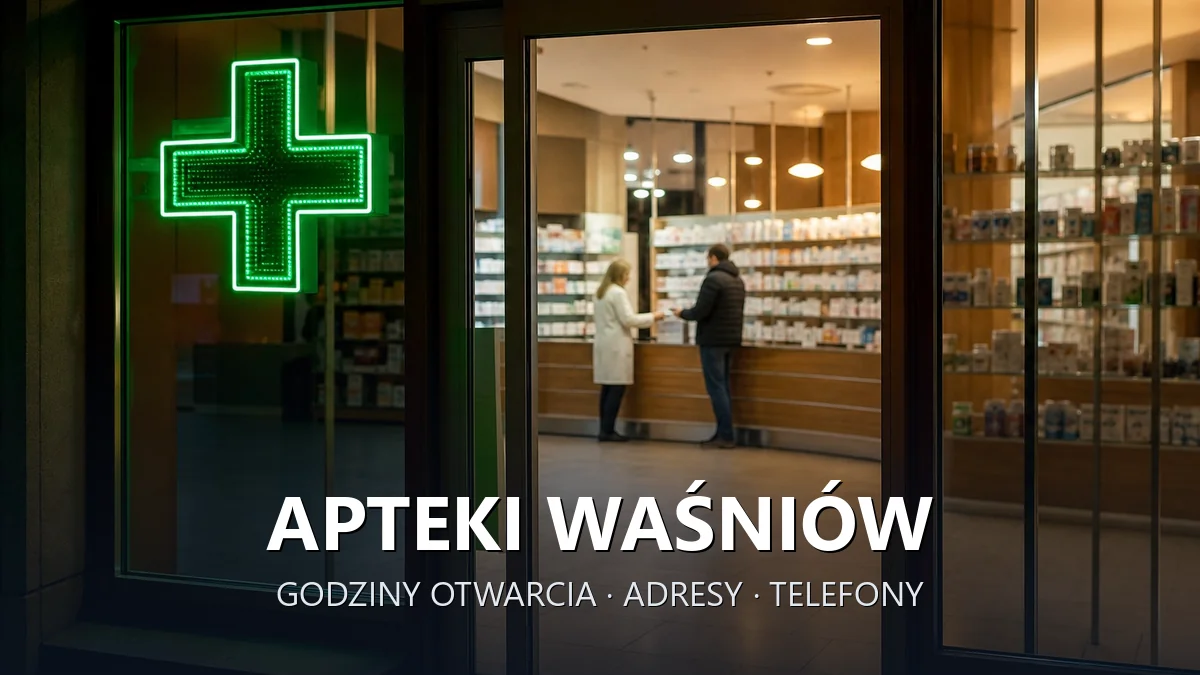 Apteki Waśniów, powiat ostrowiecki - adresy, telefony, godziny otwarcia