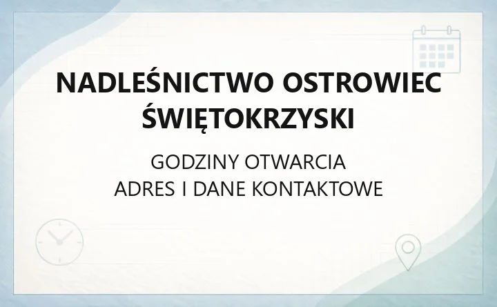 Nadleśnictwo Ostrowiec Świętokrzyski - kontakt, drewno, edukacja i zasady korzystania z lasu