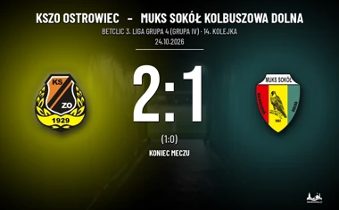 [PIŁKA NOŻNA] KSZO Ostrowiec – MUKS Sokół Kolbuszowa Dolna 2:1 w Betclic 3. Liga Grupa 4 (Grupa IV)