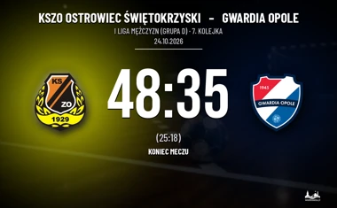 [PIŁKA RĘCZNA] KSZO Ostrowiec Świętokrzyski – Gwardia Opole 48:35. Mocny mecz gospodarzy w I Lidze Mężczyzn (Grupa D)