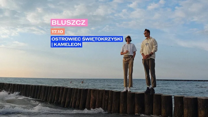 Obrazek przedstawia grafikę promocyjną wydarzenia Koncert Bluszcz w Ostrowcu Świętokrzyskim — Kameleon