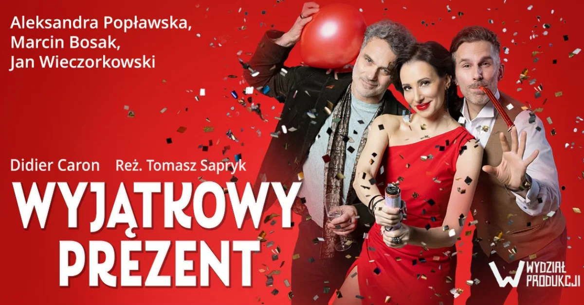 Grafika promocyjna wydarzenia Komedia o nieoczekiwanym prezencie w Ostrowcu Świętokrzyskim