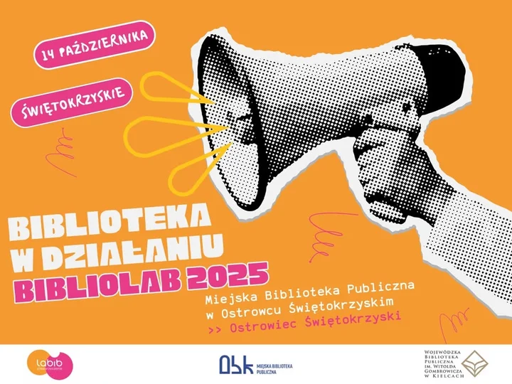 Obrazek przedstawia grafikę promocyjną wydarzenia Konferencja i warsztaty bibliotekarskie w Ostrowcu Świętokrzyskim