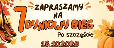 Grafika promocyjna wydarzenia 7. Dyniowy Bieg po Szczęście