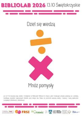 Grafika promocyjna wydarzenia III Świętokrzyski BiblioLAB 2026