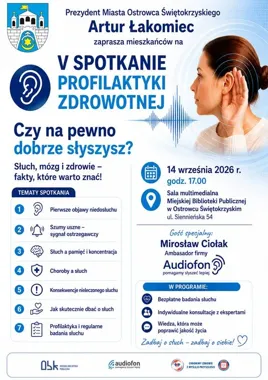 V Spotkanie Profilaktyki Zdrowotnej „Czy na pewno dobrze słyszysz?”