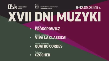 Grafika promocyjna wydarzenia XVII Dni Muzyki