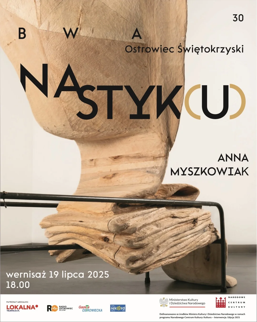 Grafika promocyjna wydarzenia Wernisaż prac Anny Myszkowiak w Ostrowieckim Browarze Kultury