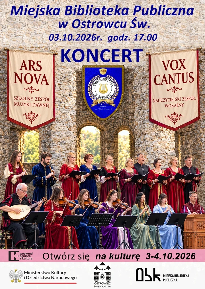Dawne brzmienia zabrzmią w Ostrowcu - Ars Nova i Vox Cantus na scenie