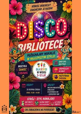 Ostatni taniec lata na dziedzińcu biblioteki. Disco wraca do Ostrowca