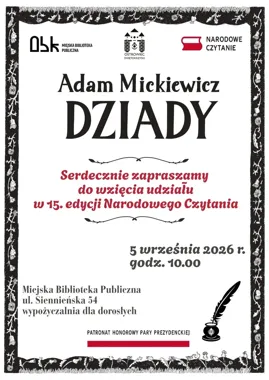 „Dziady” wracają do Ostrowca - Mickiewicz zabrzmi w bibliotece