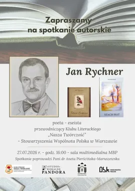 Literackie popołudnie w Ostrowcu - Jan Rychner opowie o swoich książkach
