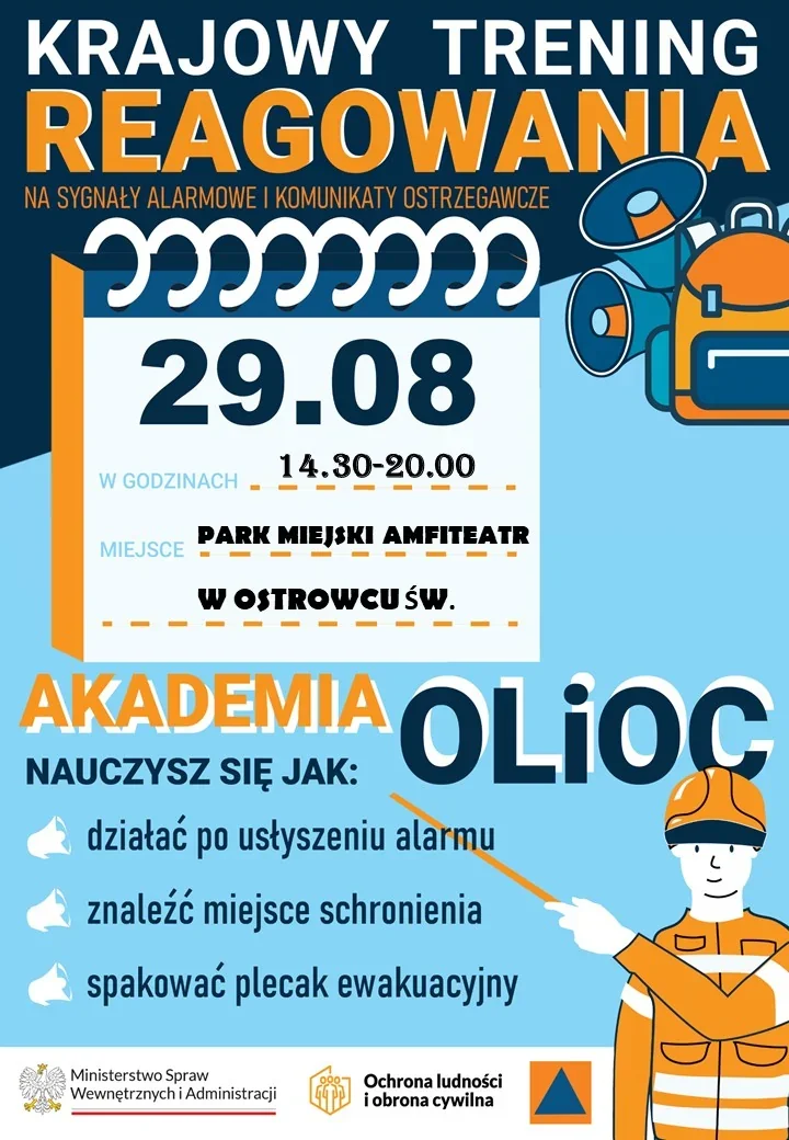 Alarmy, plecak i schronienie. Tak będzie wyglądał trening w Ostrowcu