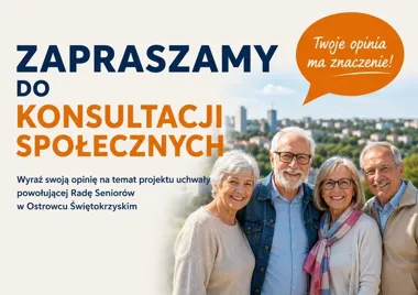 Seniorzy zyskają własny głos. Ostrowiec otwiera konsultacje nad radą