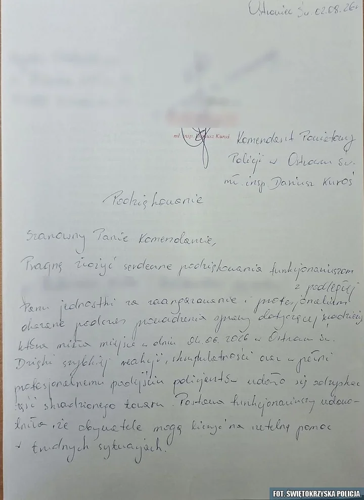 Ukradzione mienie szybko wróciło do właściciela. Podziękował policjantom