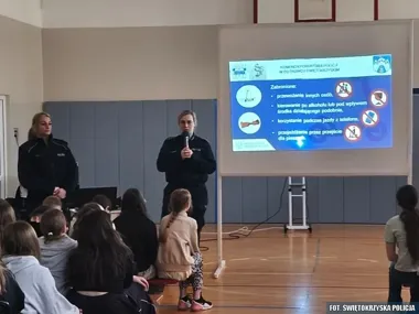 Policjantki w szkołach - dzieci uczono zasad, które mogą uratować życie